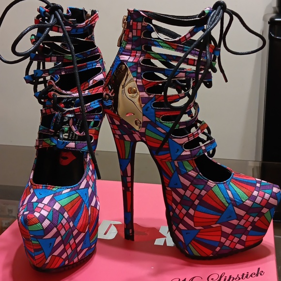 RED KISS COLLECTION Style: ANGEL Color: Multi Pink Sizes: 5.5, 6,6.5, 7.5,8 & 10 - Picture 3 of 4